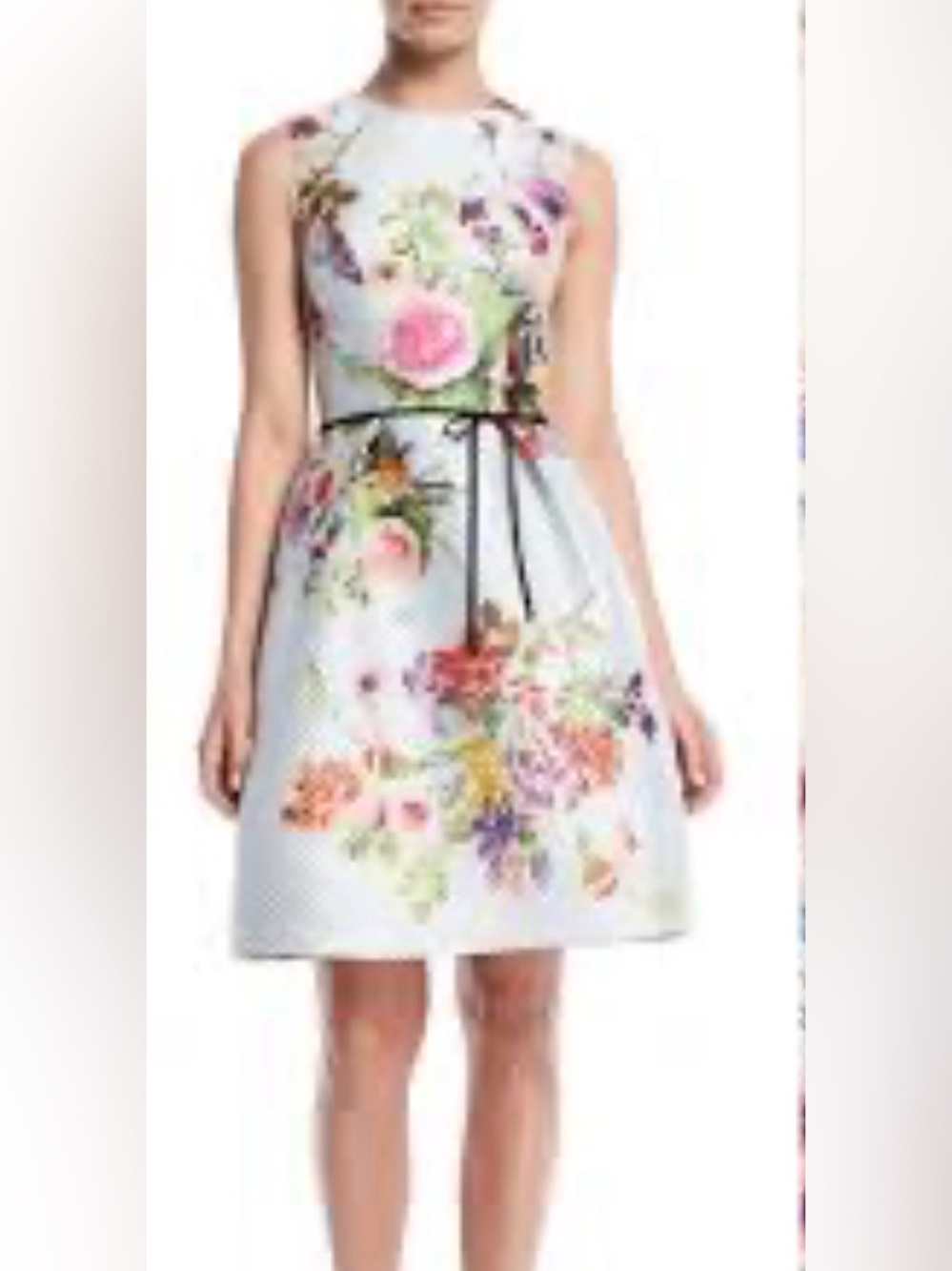 NWT!! AMAZING BARGAIN Monique Lhuillier. Floral Print A-Line dress